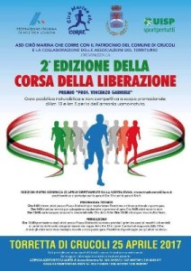 il 25 aprile, la 2^ edizione della Corsa della Liberazione a Torretta di Crucoli